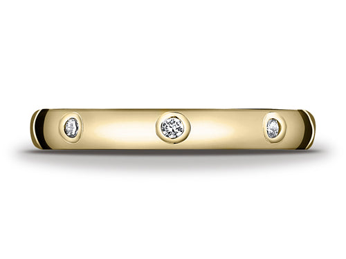 Benchmark 3mm Comfort Fit Diamond Wedding Band / Ring