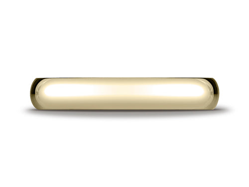 Benchmark 18k Gold 4mm Slightly Domed Standard Comfort-fit Ring