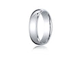 Benchmark 18k Gold 6mm Slightly Domed Standard Comfort-fit Ring