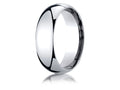 Benchmark 18k Gold 7mm Slightly Domed Standard Comfort-fit Ring