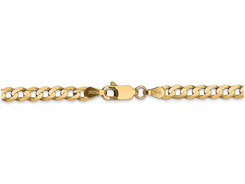 FJC Finejewelers 18 Inch 14k Yellow Gold 3.8mm Concave Curb Chain Necklace