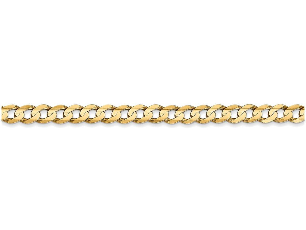 FJC Finejewelers 8 Inch 14k Yellow Gold 3.8mm Concave Curb Chain Bracelet