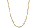 FJC Finejewelers 22 Inch 14k Yellow Gold 5.25mm Open Concave Curb Chain Necklace