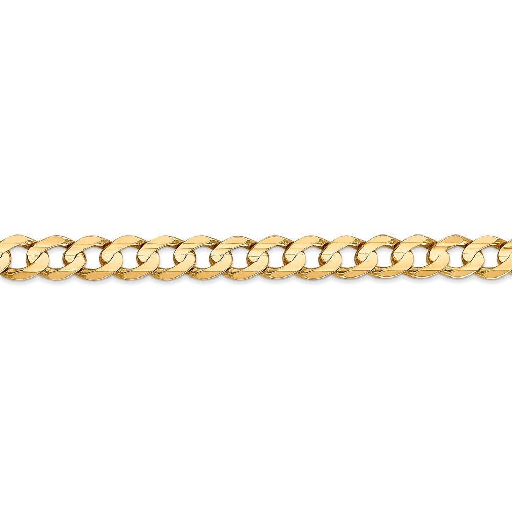 FJC Finejewelers 22 Inch 14k 6.75mm Open Concave Curb Chain Necklace