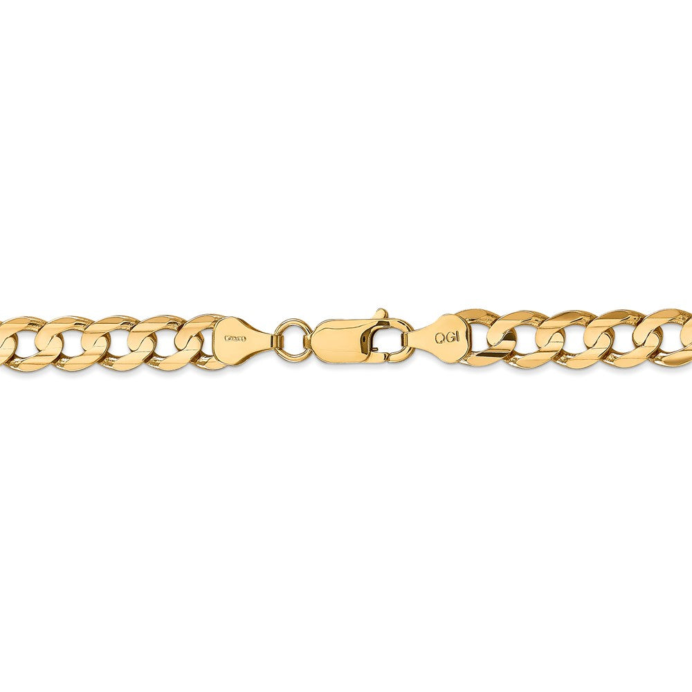 FJC Finejewelers 22 Inch 14k 6.75mm Open Concave Curb Chain Necklace
