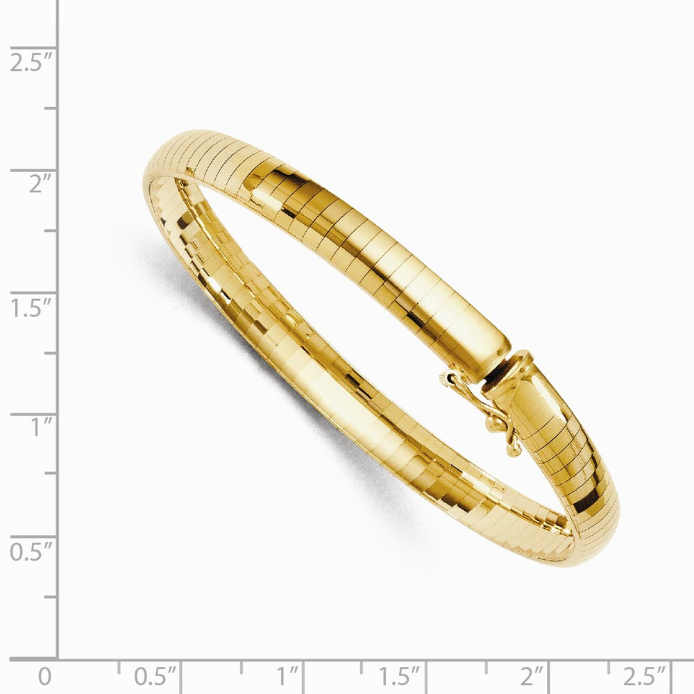 FJC Finejewelers 14k Yellow Gold 6mm Domed Omega Necklace