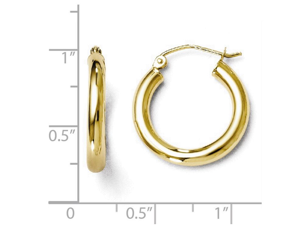 FJC Finejewelers 10k Polished Hinged Hoop Earrings