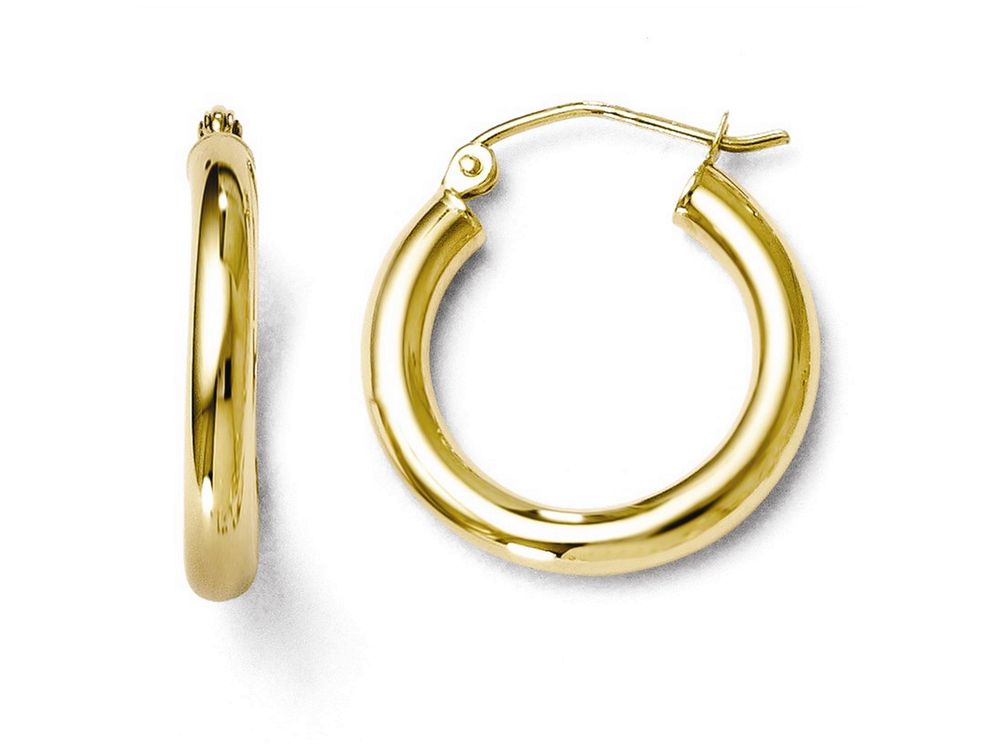 FJC Finejewelers 10k Polished Hinged Hoop Earrings