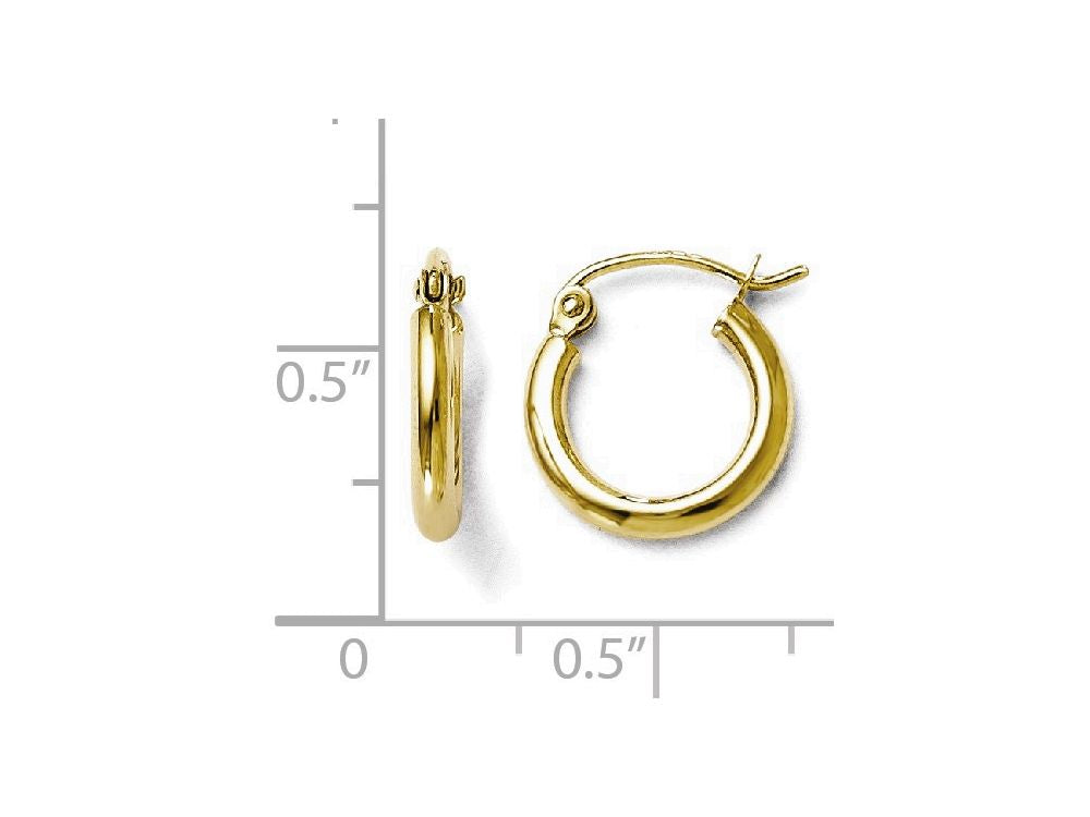 FJC Finejewelers 10k Polished Hinged Hoop Earrings