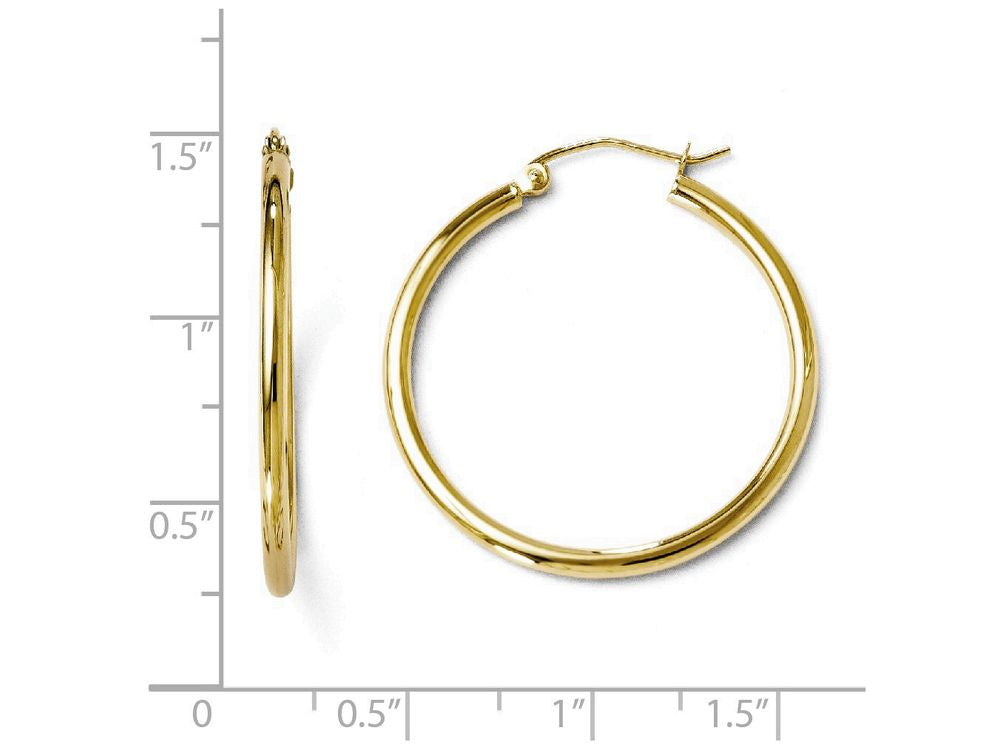 FJC Finejewelers 10k Polished Hinged Hoop Earrings