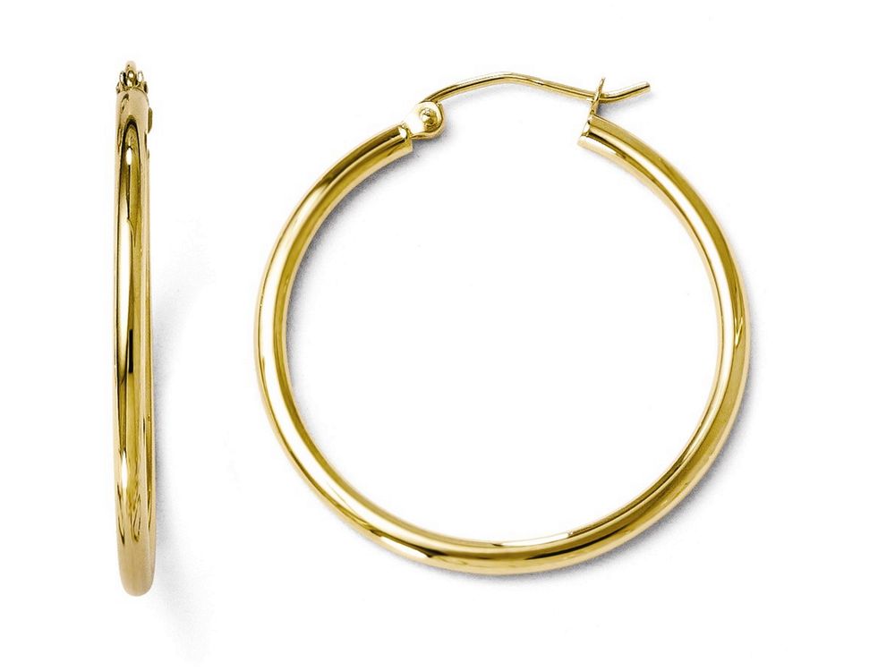 FJC Finejewelers 10k Polished Hinged Hoop Earrings