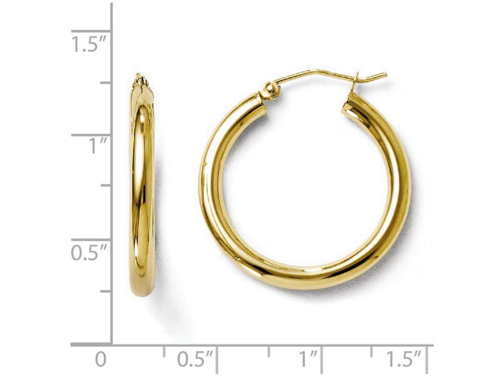 FJC Finejewelers 10k Polished Hinged Hoop Earrings