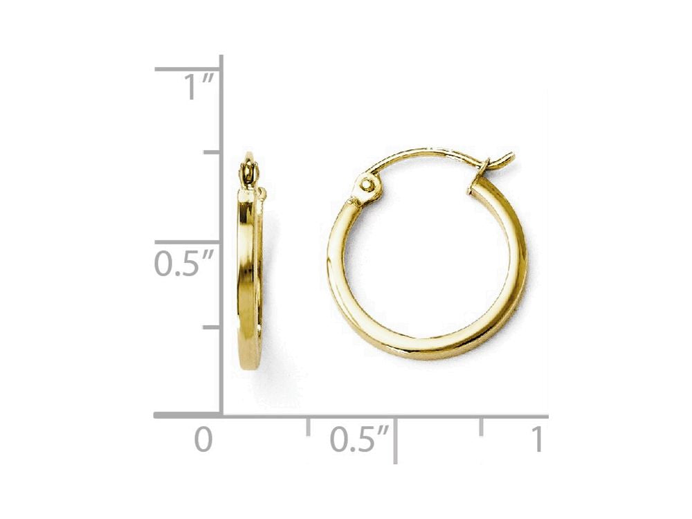 FJC Finejewelers 10k Polished Hinged Hoop Earrings
