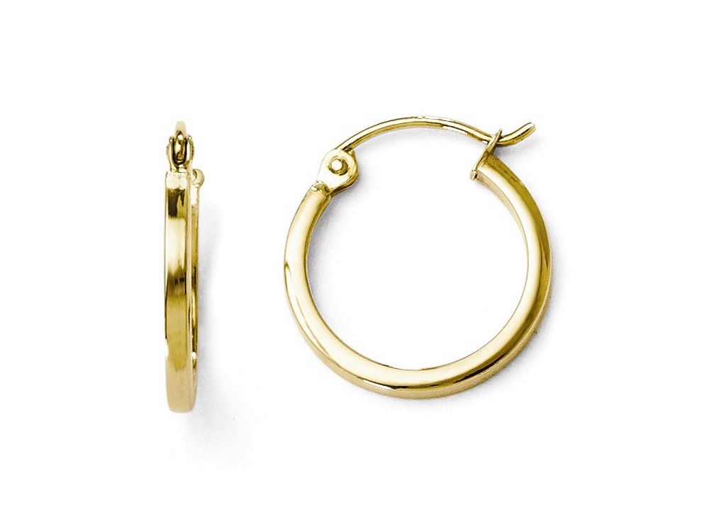 FJC Finejewelers 10k Polished Hinged Hoop Earrings