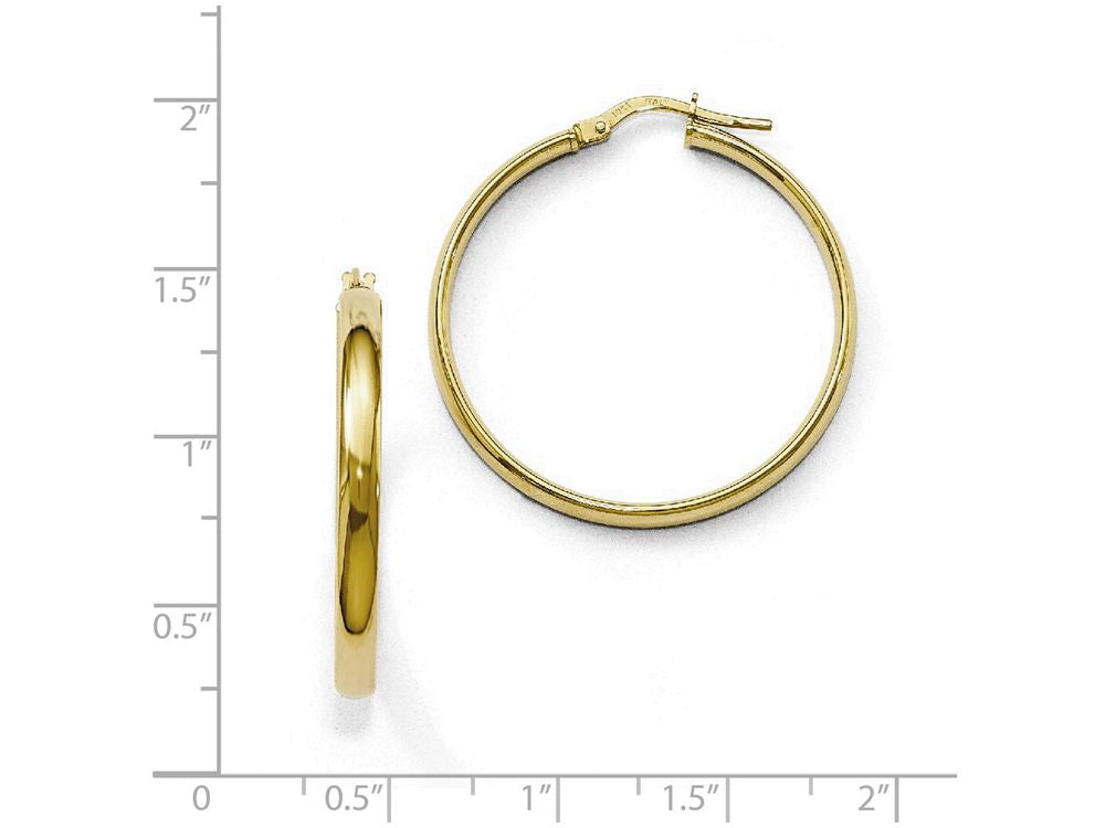 FJC Finejewelers 10k Gold Polished Hoop Earrings