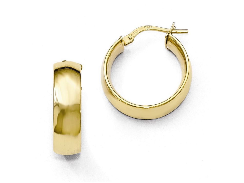 FJC Finejewelers 10k Gold Polished Hoop Earrings