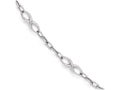FJC Finejewelers 10k White Gold Polished Link Bracelet