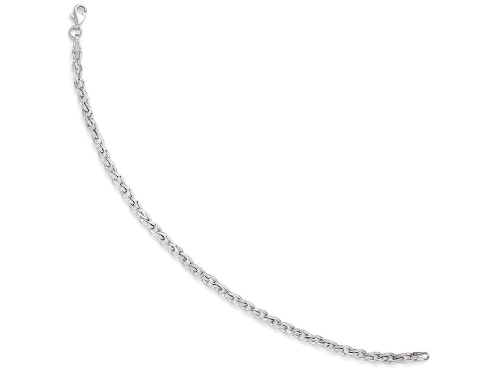 FJC Finejewelers 10k White Gold Polished Link Bracelet