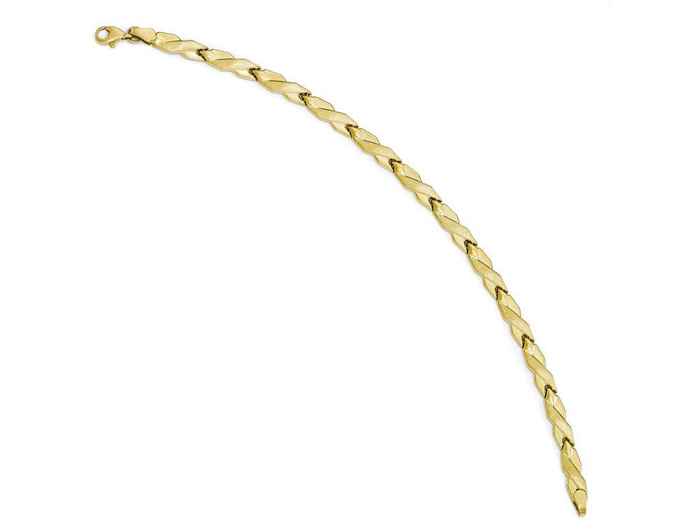 FJC Finejewelers 10k Polished And Brushed Bracelet