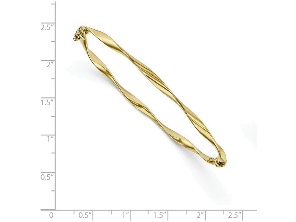 FJC Finejewelers 10k Polished Hinged Bangle