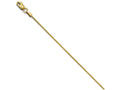 FJC Finejewelers 14k Yellow Gold 1.1mm Bright Cut Wheat Chain Necklace