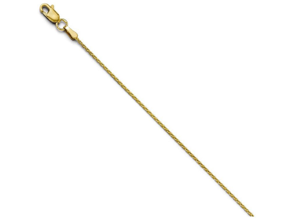 FJC Finejewelers 14k Yellow Gold 1.1mm Bright Cut Wheat Chain Necklace
