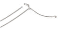 FJC Finejewelers 14k White Gold Adjustable Semi Solid Chain Necklace