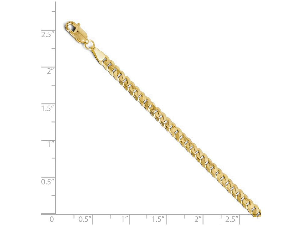 FJC Finejewelers 14k Yellow Gold 3.9mm Beveled Curb Chain Necklace