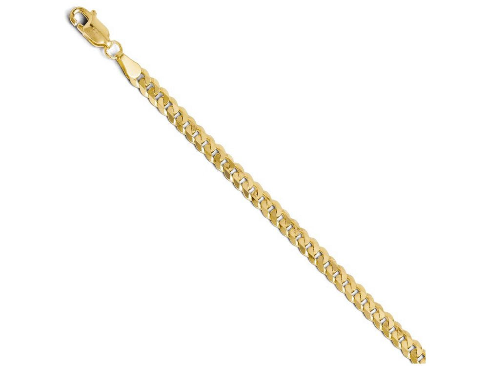 FJC Finejewelers 14k Yellow Gold 3.9mm Beveled Curb Chain Necklace