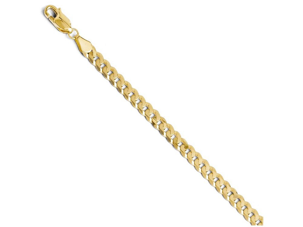FJC Finejewelers 14k Yellow Gold 4.6mm Beveled Curb Chain Necklace
