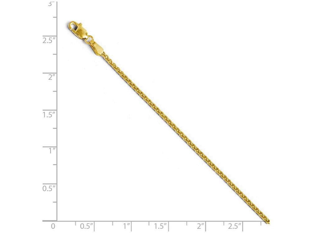 FJC Finejewelers 14k Yellow Gold 1.65mm Wheat Chain Necklace