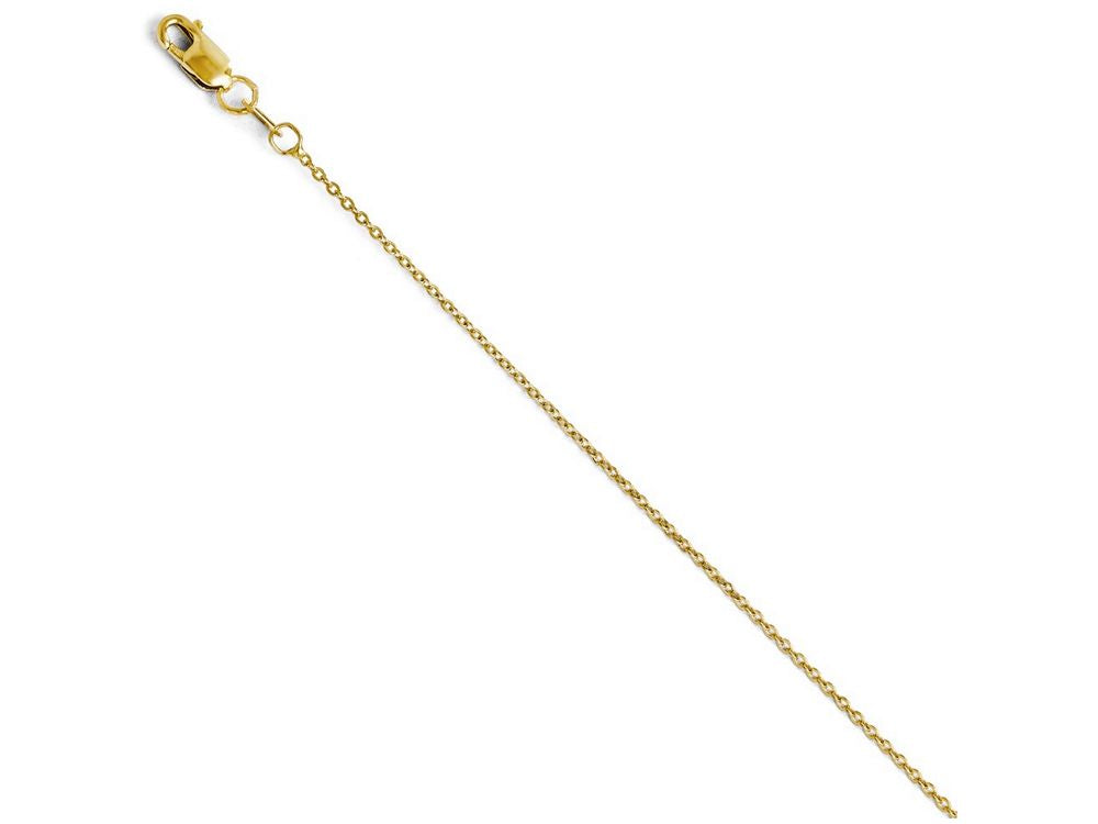 FJC Finejewelers 14k Yellow Gold Flat Cable Chain Necklace