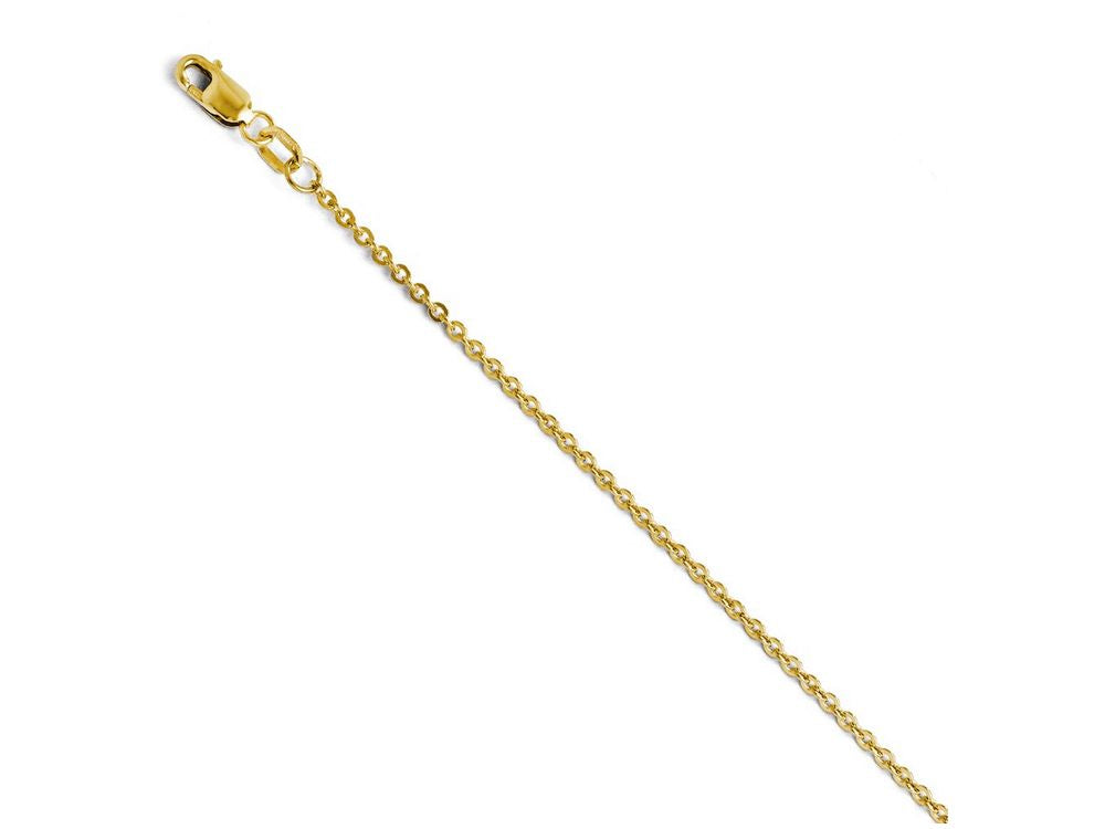FJC Finejewelers 14k Yellow Gold Flat Cable Chain Necklace