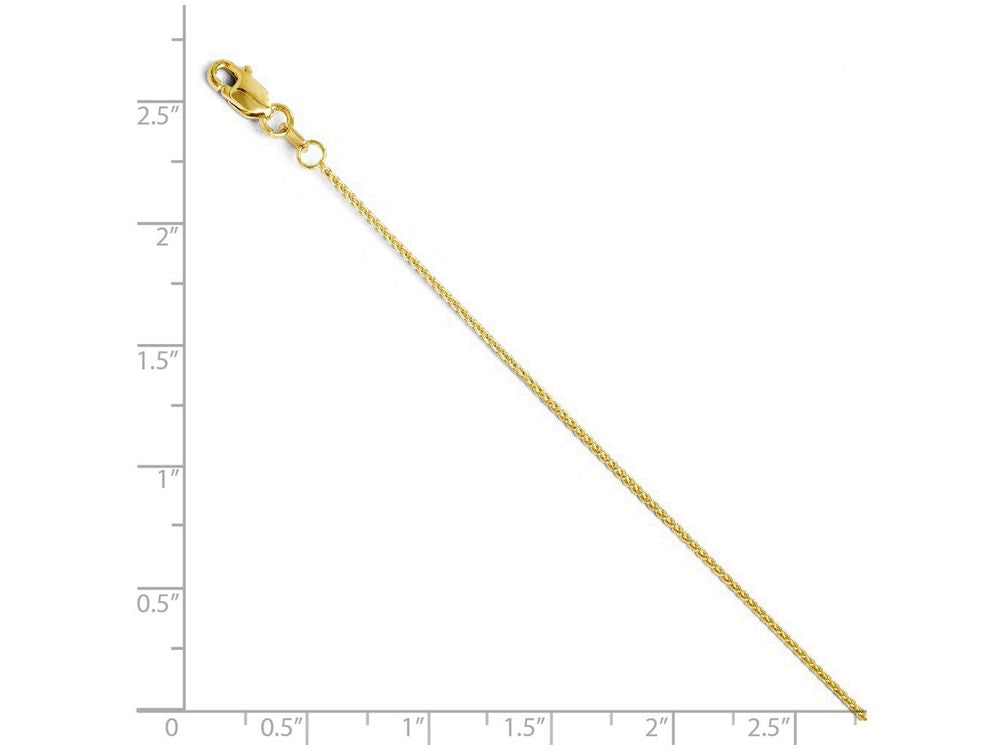 FJC Finejewelers 14k Yellow Gold 1mm Wheat Chain Bracelet
