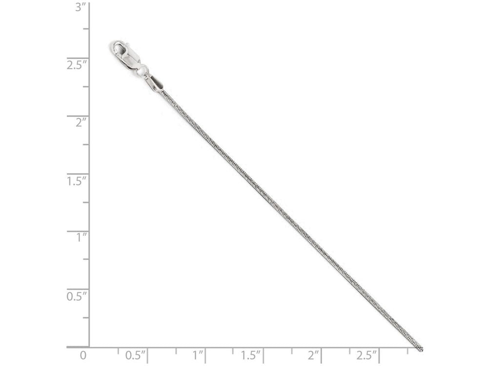 FJC Finejewelers 14k White Gold Snake Chain Necklace