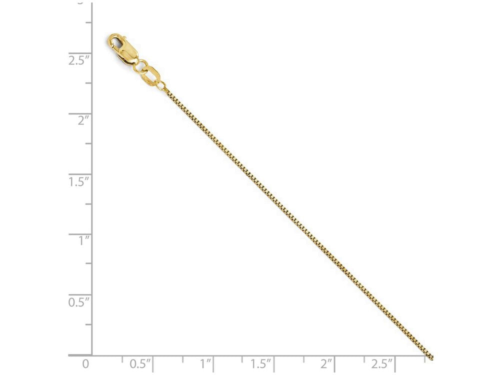 FJC Finejewelers 14k Yellow Gold Box W/lobster Anklet