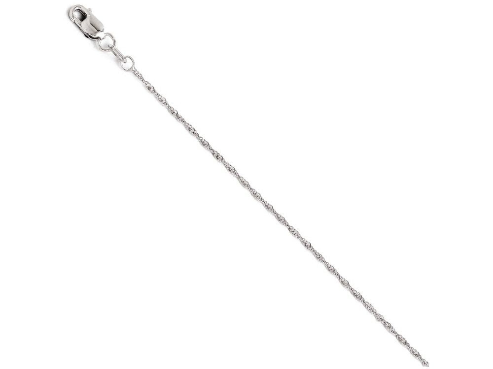 FJC Finejewelers 14k White Gold Singapore Chain Necklace