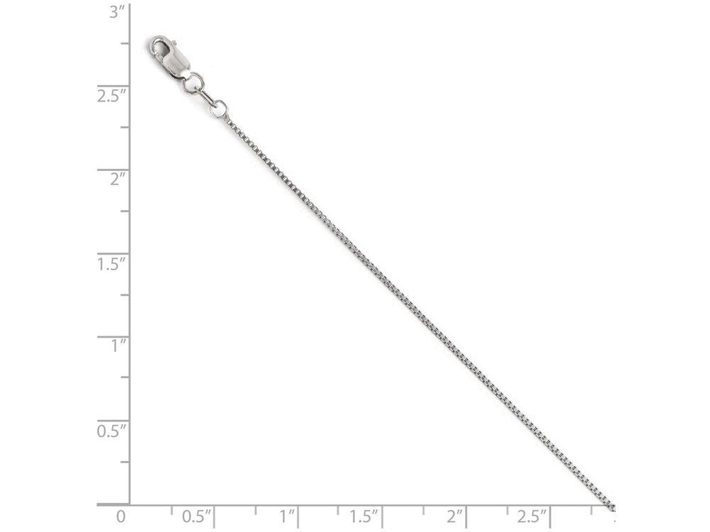 FJC Finejewelers 14k White Gold Box Chain Necklace