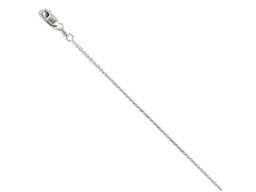 FJC Finejewelers 14k White Gold Flat Cable Chain Necklace