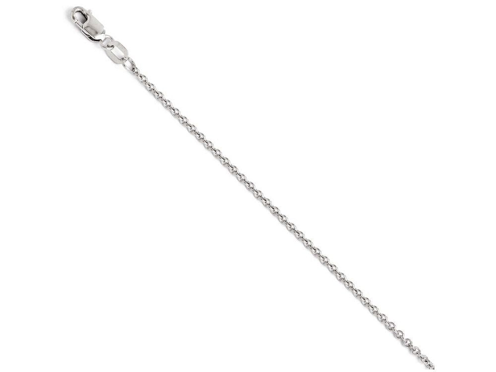 FJC Finejewelers 14k White Gold Round Cable Chain Necklace