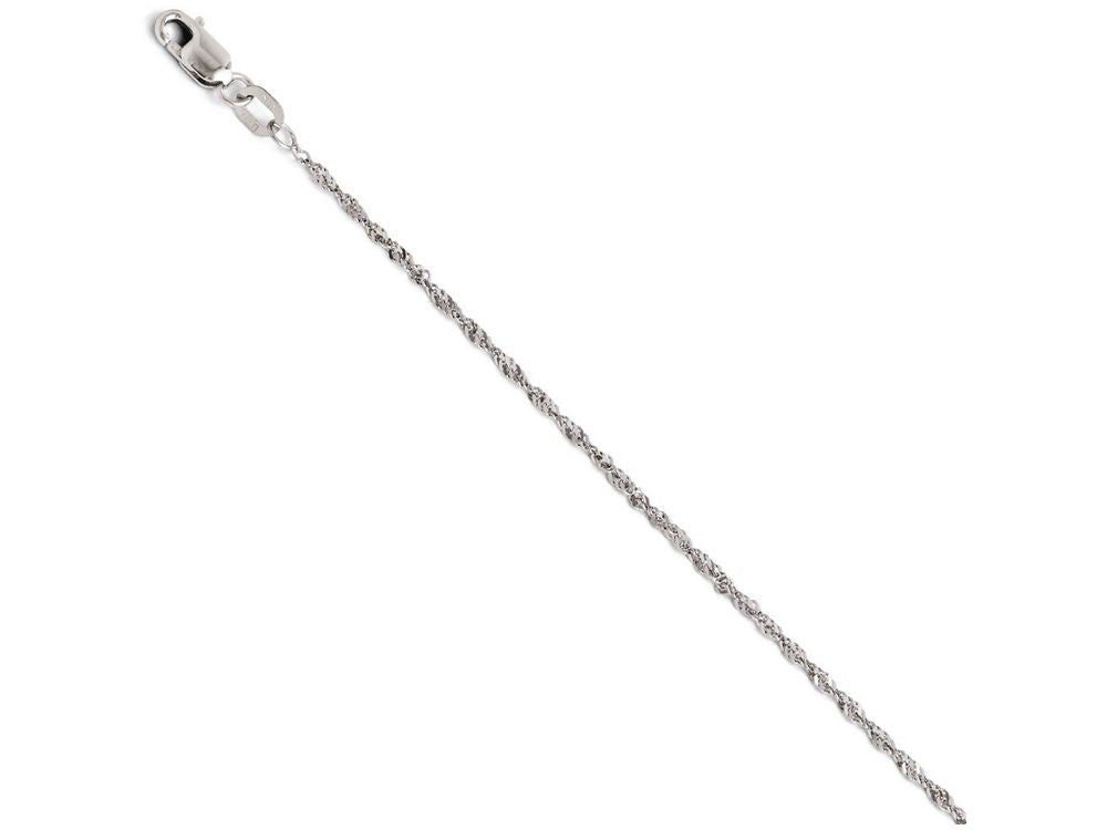 FJC Finejewelers 14k White Gold Singapore Chain Necklace