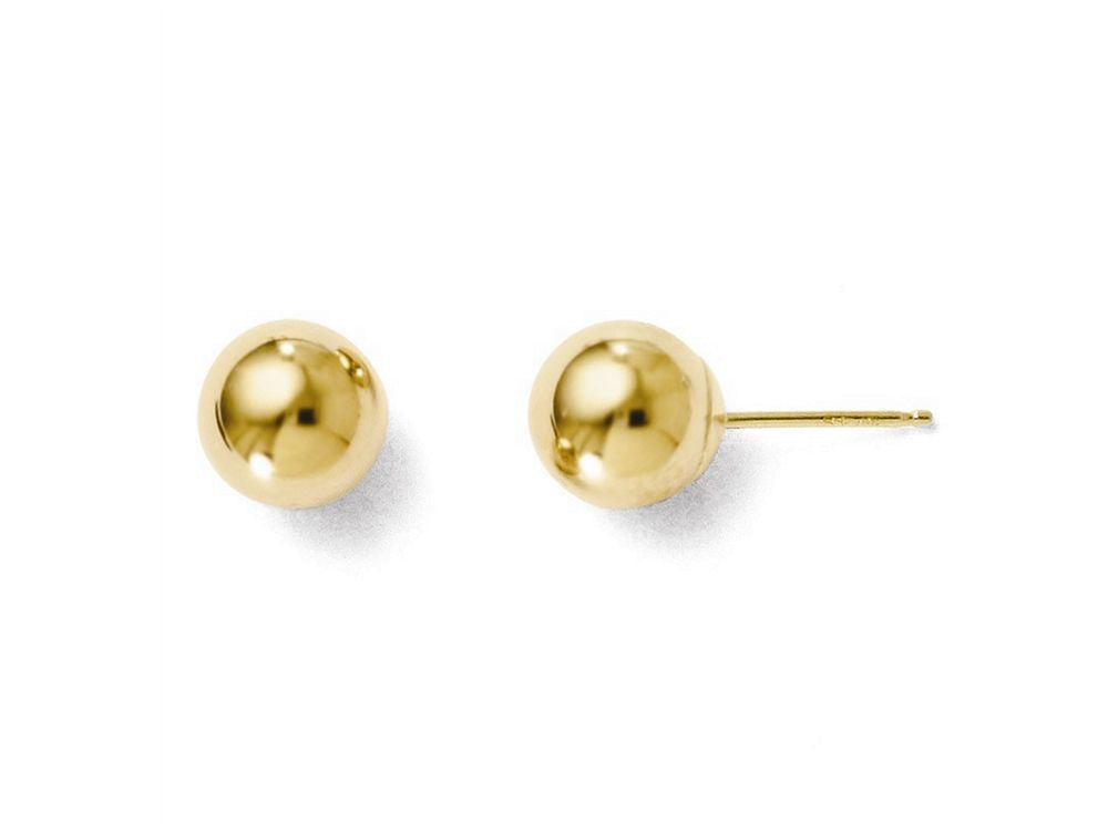 FJC Finejewelers 14k Yellow Gold Polished 7mm Ball Post Earrings