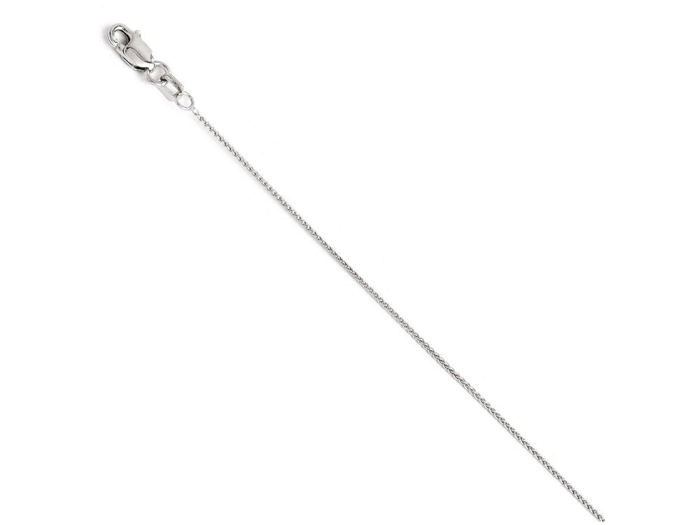 FJC Finejewelers 14k White Gold .8mm Baby Wheat Chain Necklace