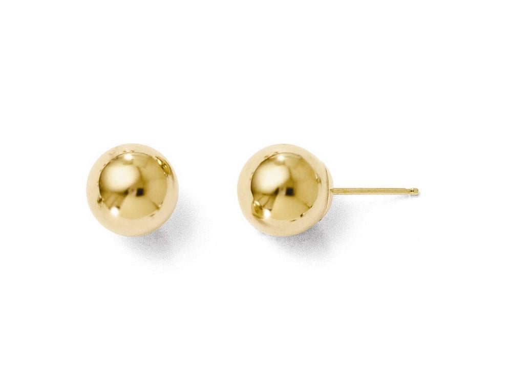 FJC Finejewelers 14k Yellow Gold Polished 8mm Ball Post Earrings