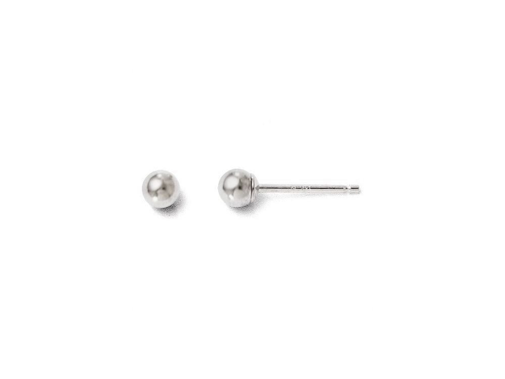 FJC Finejewelers 14k White Gold Polished 3mm Ball Post Earrings