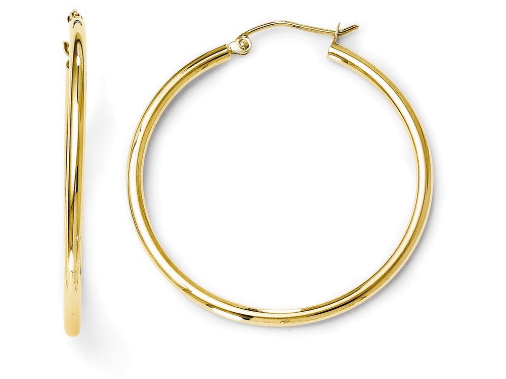 FJC Finejewelers 14k Yellow Gold Polished 2mm Hoop Earrings