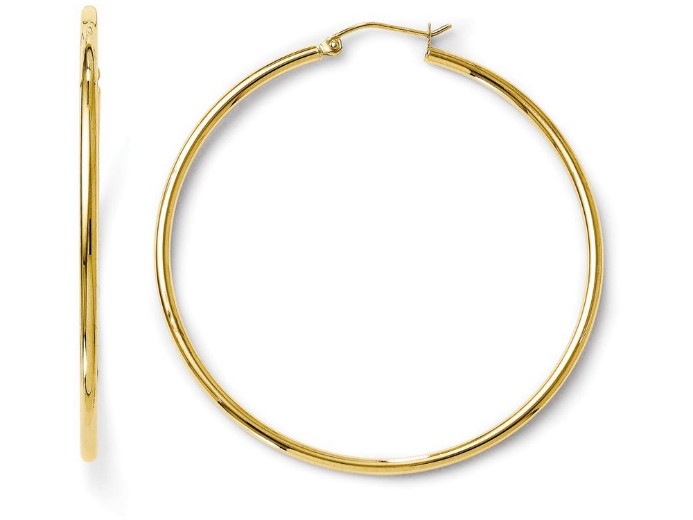 FJC Finejewelers 14k Yellow Gold Polished 2mm Hoop Earrings
