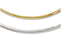 FJC Finejewelers 14k Yellow Gold Two-tone Supreme Reversible Omega Necklace