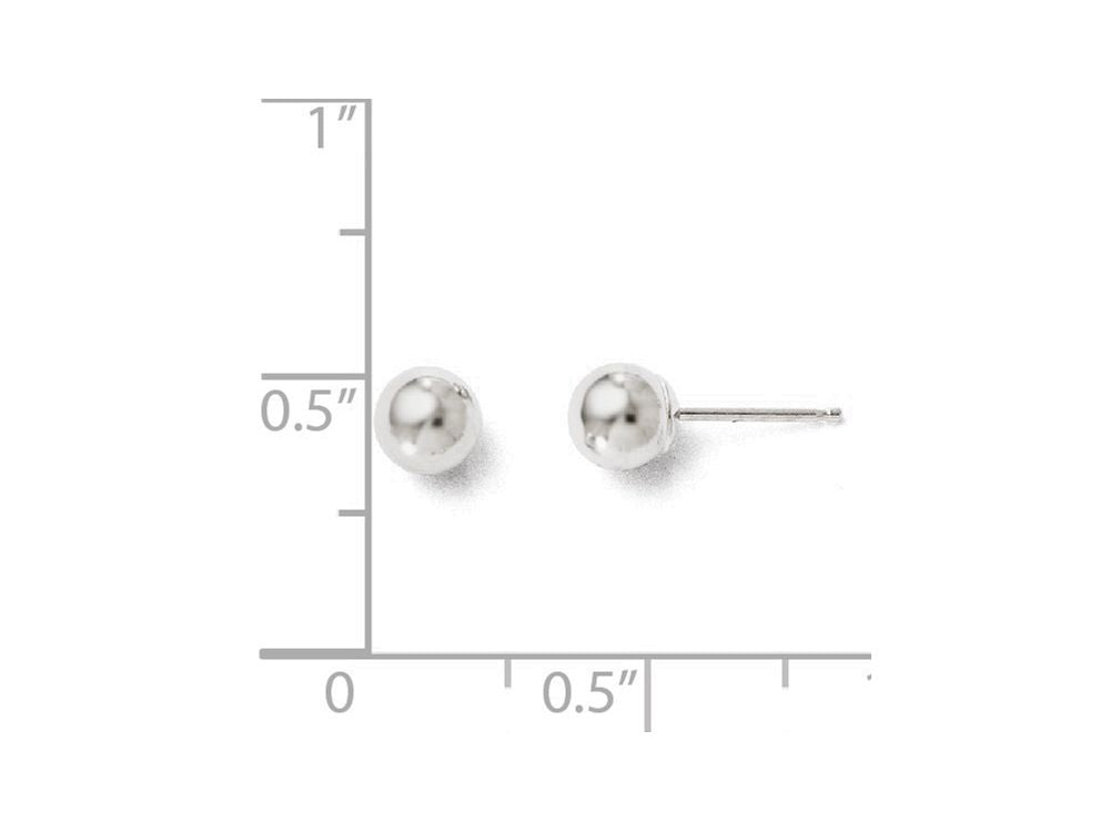 FJC Finejewelers 14k White Gold Polished 5mm Ball Post Earrings