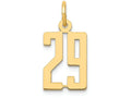 FJC Finejewelers 14k Yellow Gold Small Polished Elongated 29 Charm